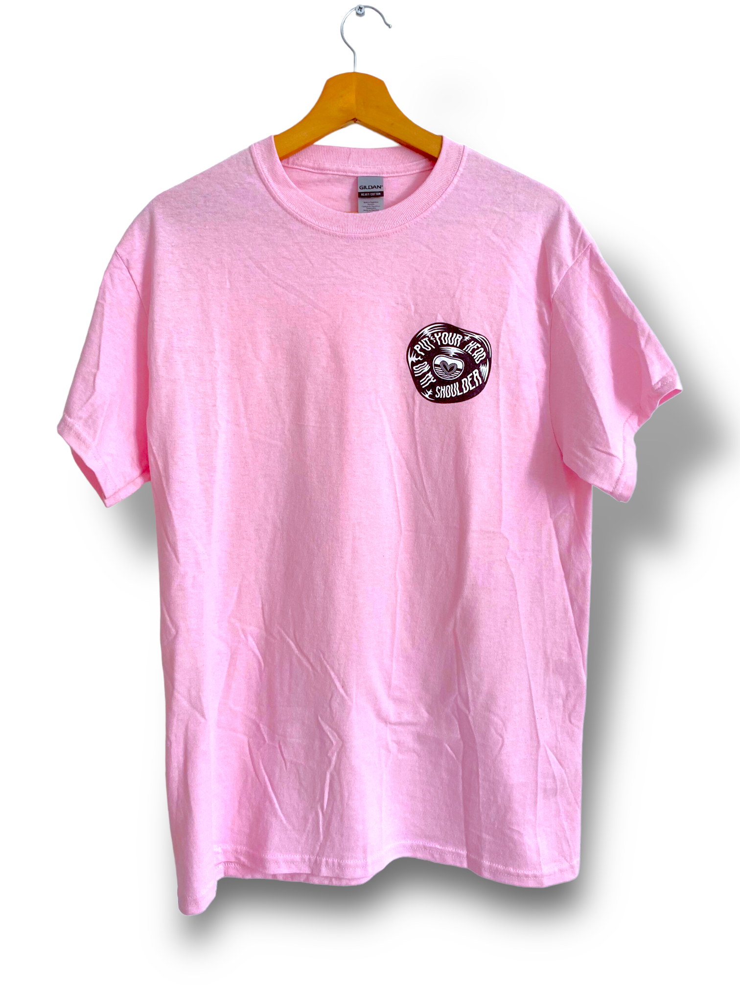 ★SCULPTOR★ Distorted Logo Tee Pink SC23S237PK Maverick Steady Eddy Women's Tee - Bone with Pink design